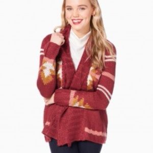 NWT Charming Charlie Chunky Aztec Cardigan